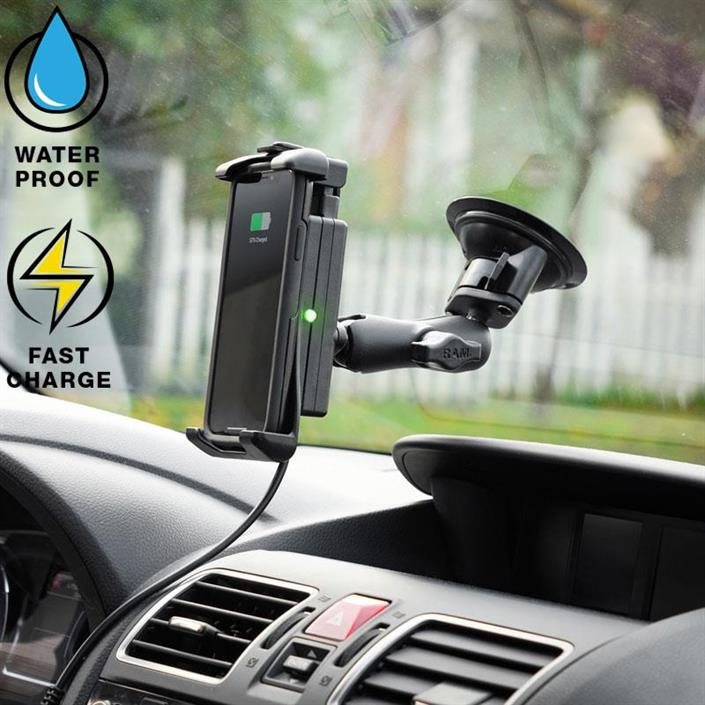 RAM Mounts Quick-Grip Wireless w. Suction Cup Mount 