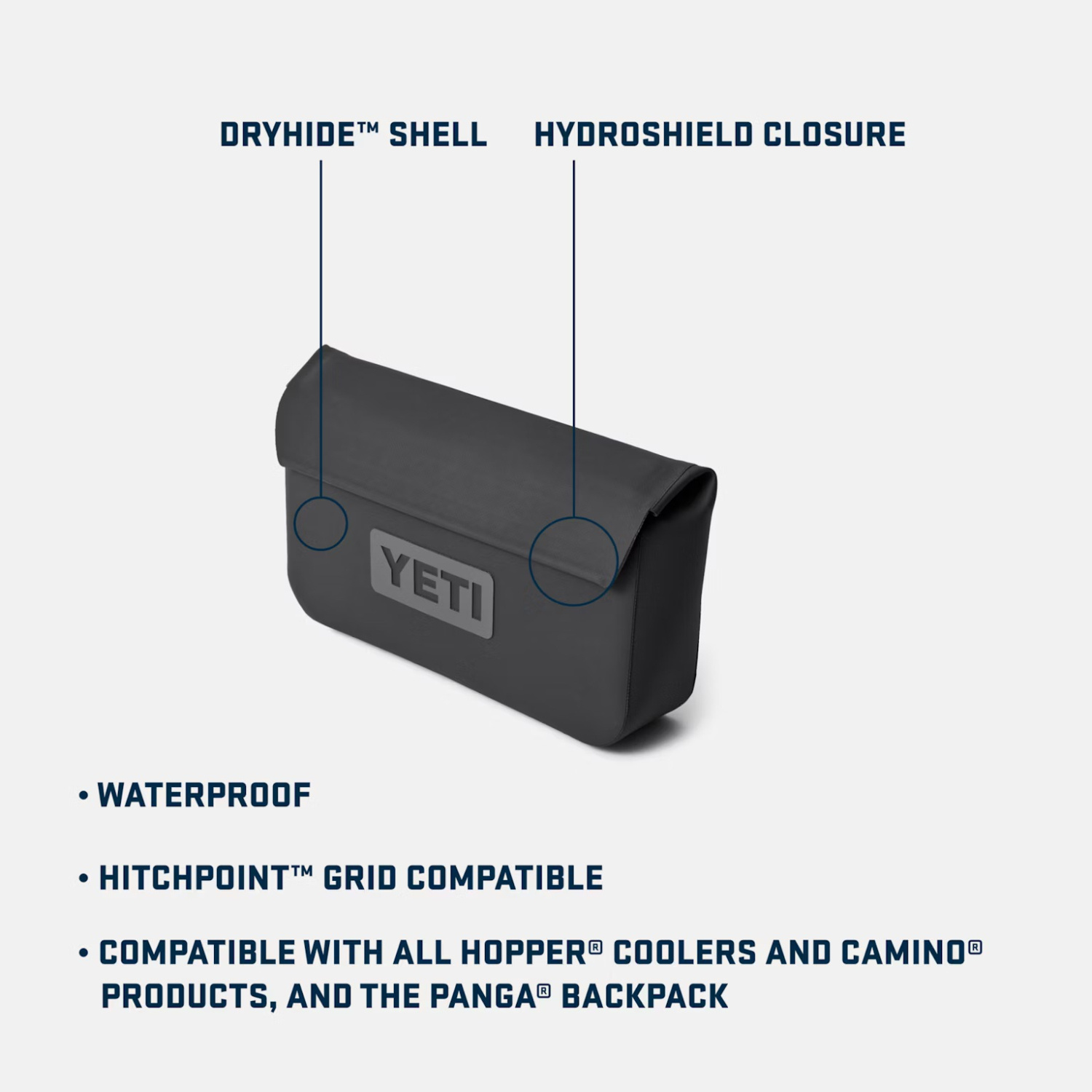 Yeti Sidekick Dry 1L Waterproof Gear Case - Black