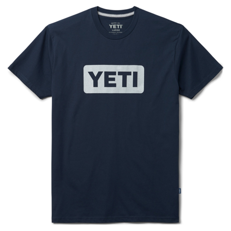 Yeti Logo Badge Premium T-Shirt Navy