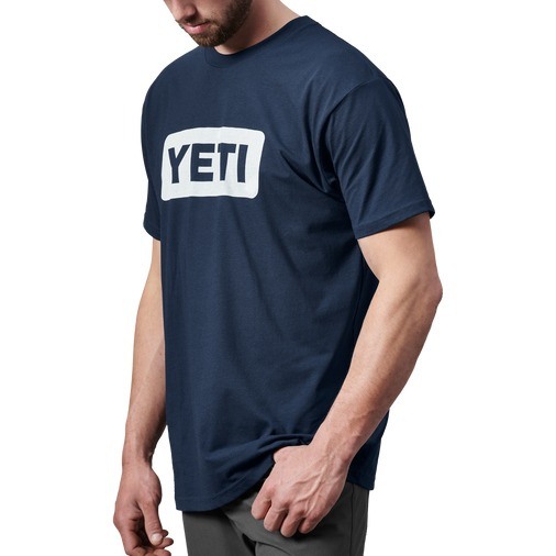 Yeti Logo Badge Premium T-Shirt Navy