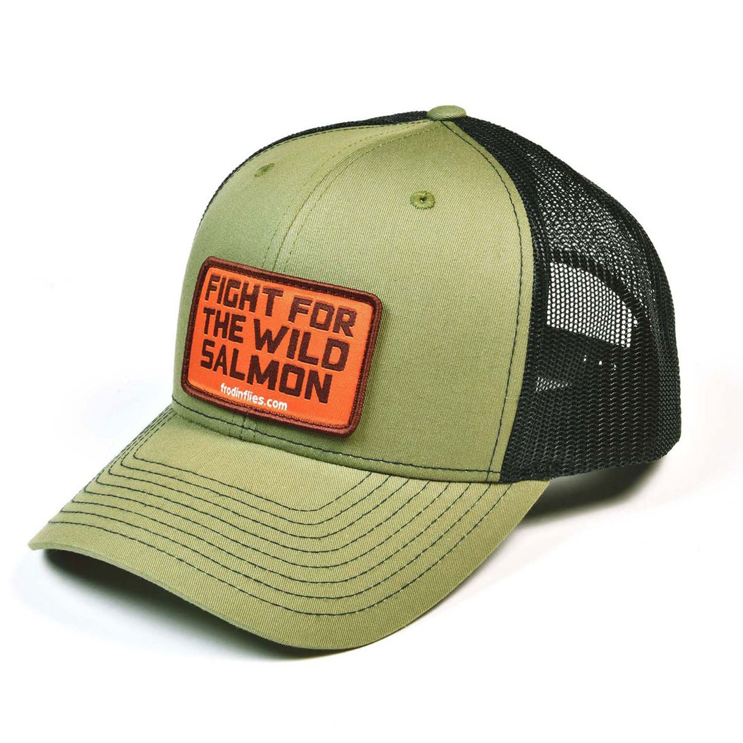 Frödin \'Wild Salmon\' Trucker Hat – Loden/Black