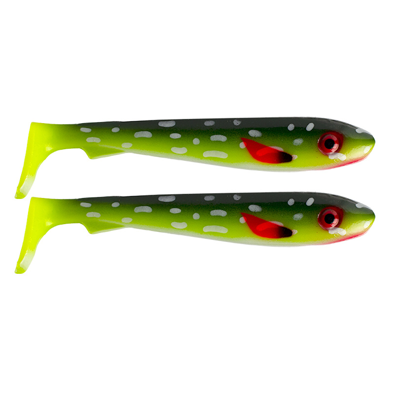 McRubber 21cm (2-pack) - Söder White Spotted Hotpike