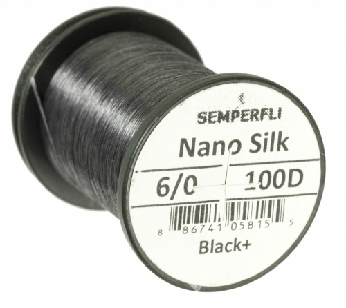 Semperfli Nano Silk 100D Predator 6/0 - Black Plus